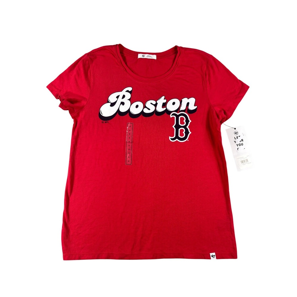 47 Brand Boston Red Sox Womens Red Graphic T-Shirt Small NWT MLB Baseball